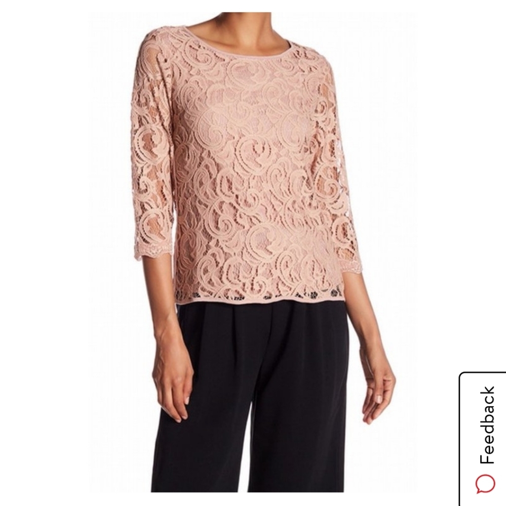 Adrianna papell rose pink top